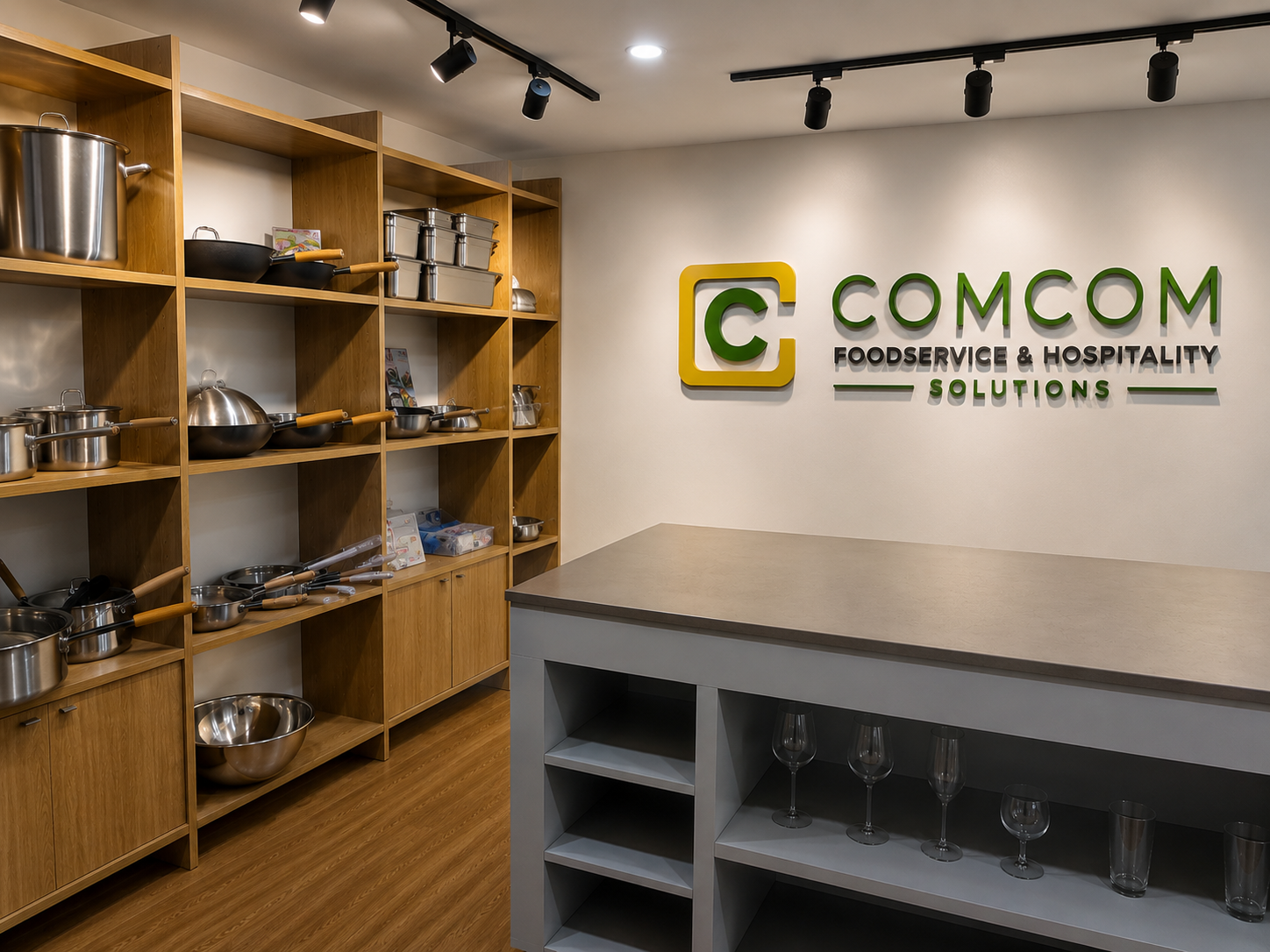 COMCOM foodservice supplies showroom
