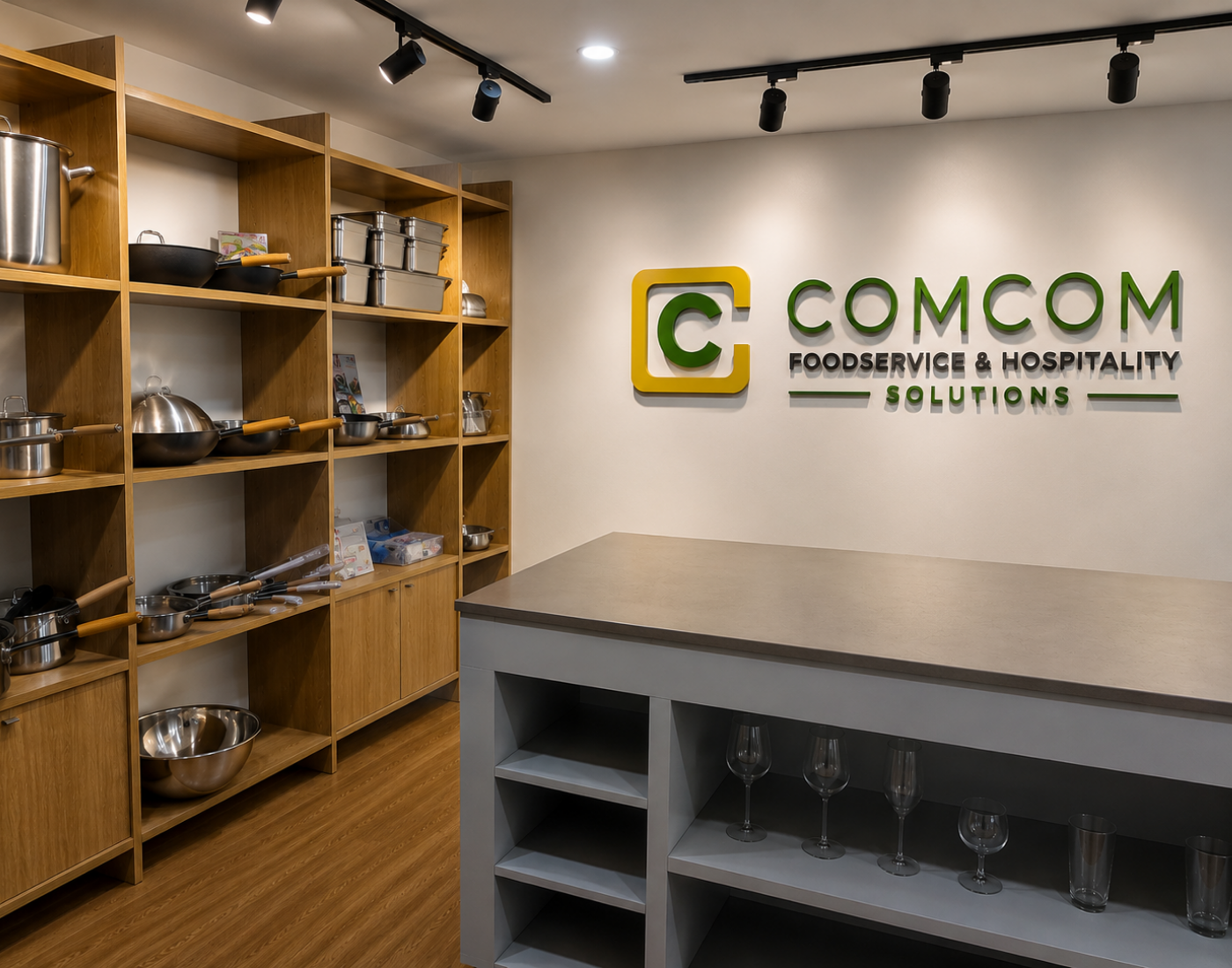 COMCOM foodservice supplies showroom