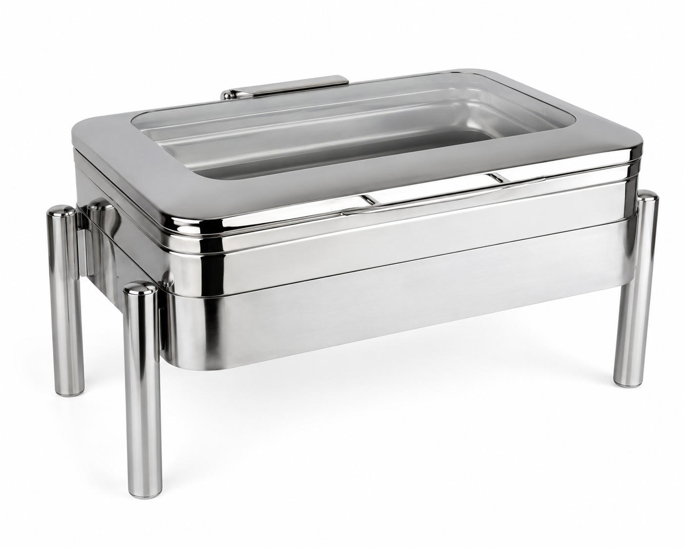 Rectangular Induction Chafing Dish with Glass Top 9.0L