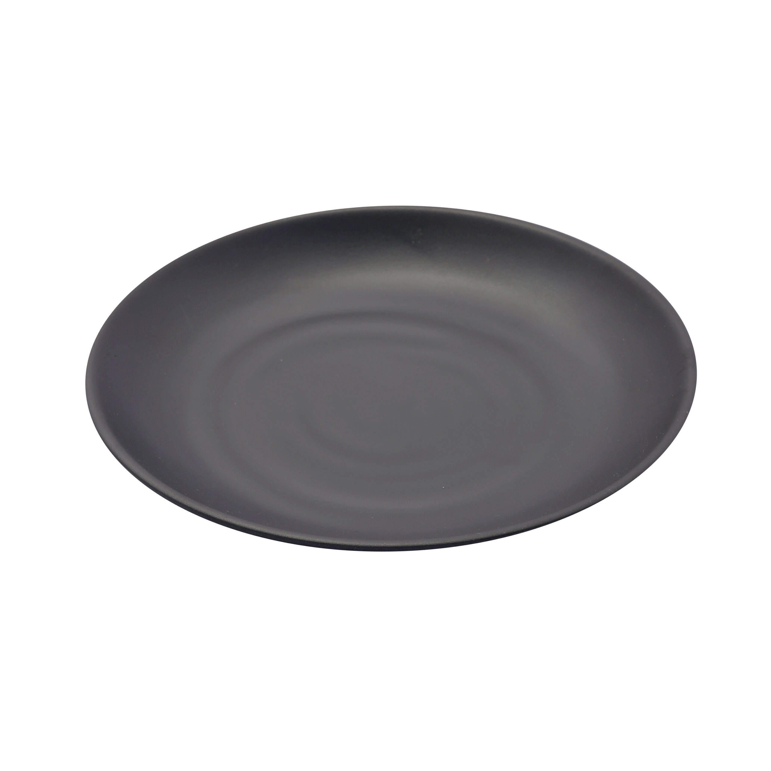 Melamine Black Round Plate